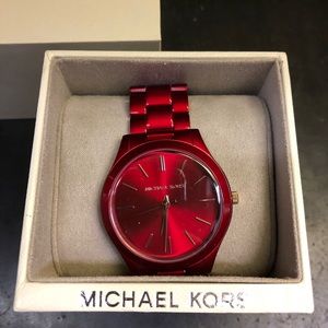 Brand New Michael Kors Red Watch